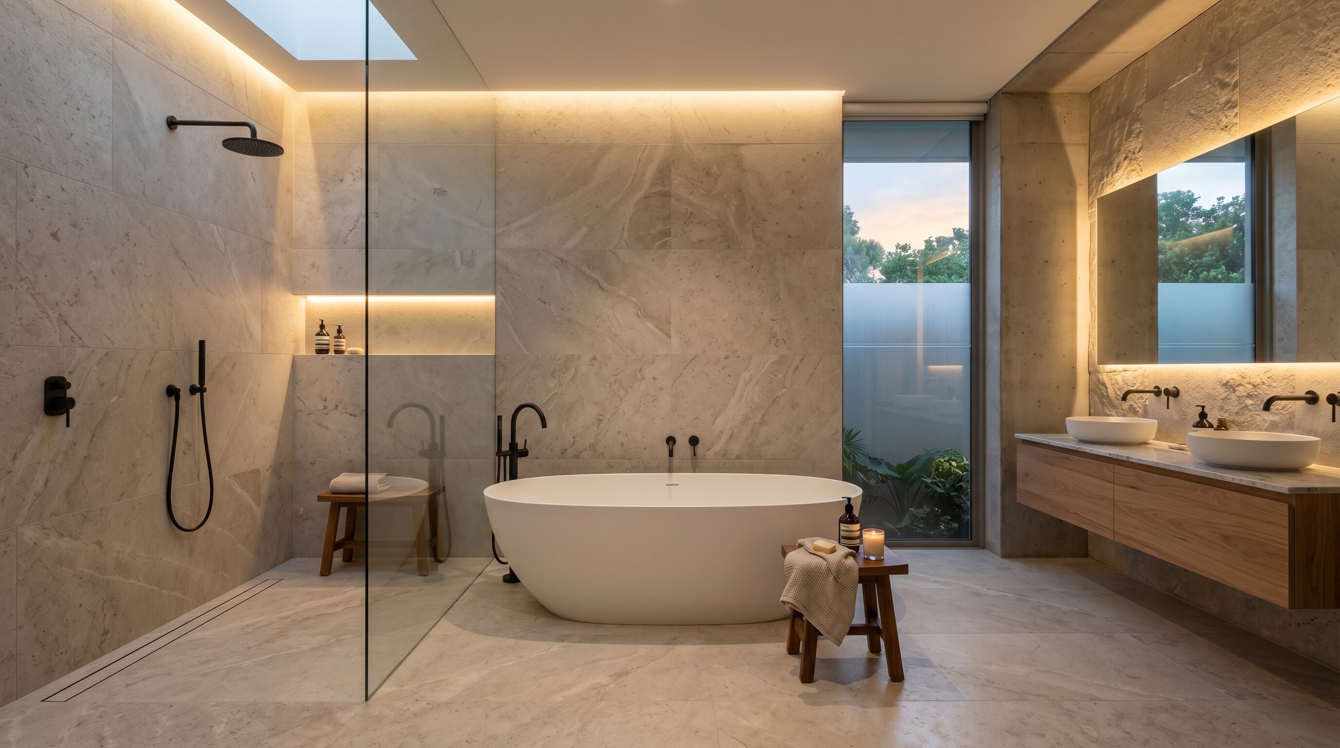 Frameless Walk-In Glass Shower