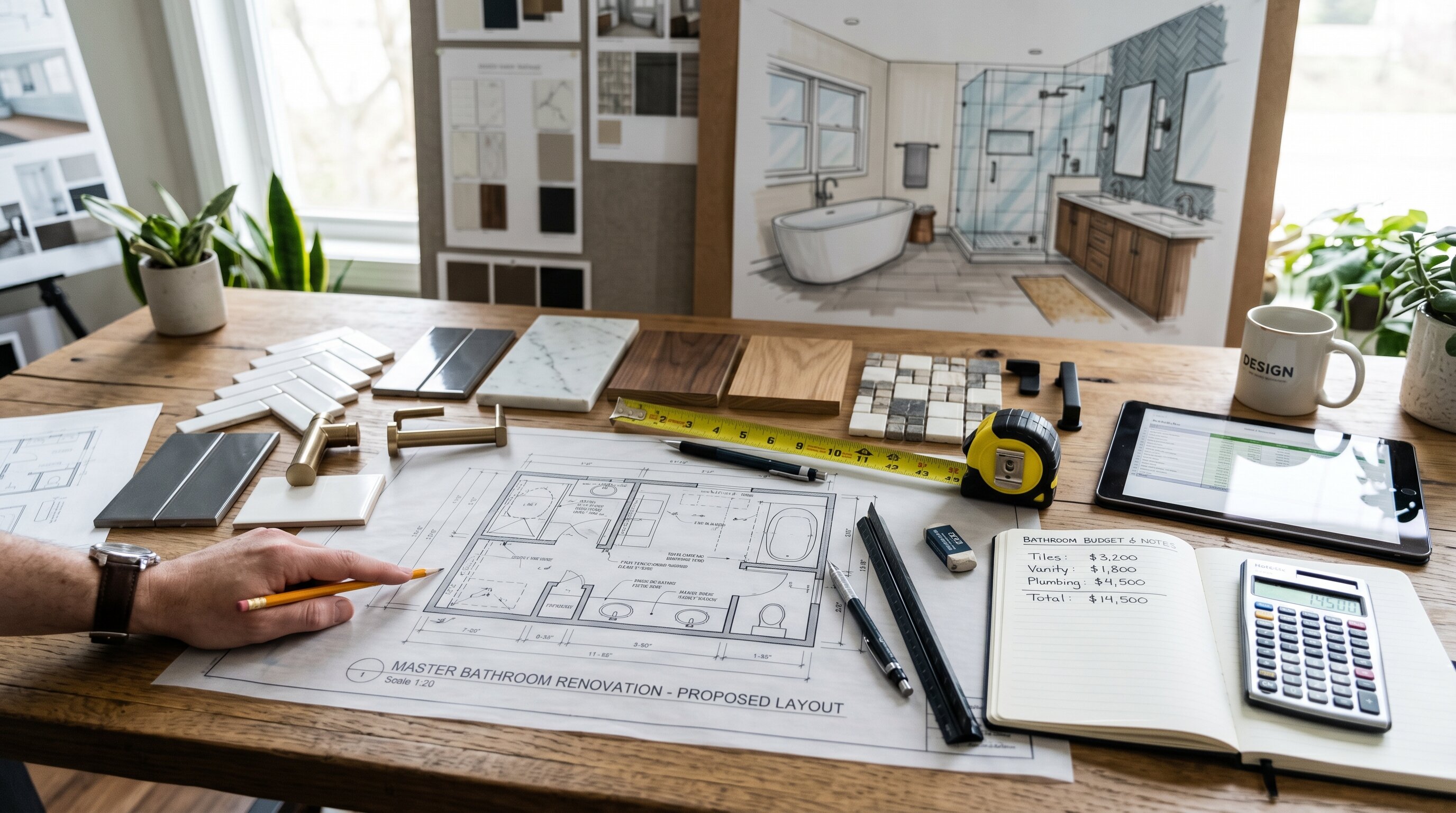 Professional bathroom renovation planning