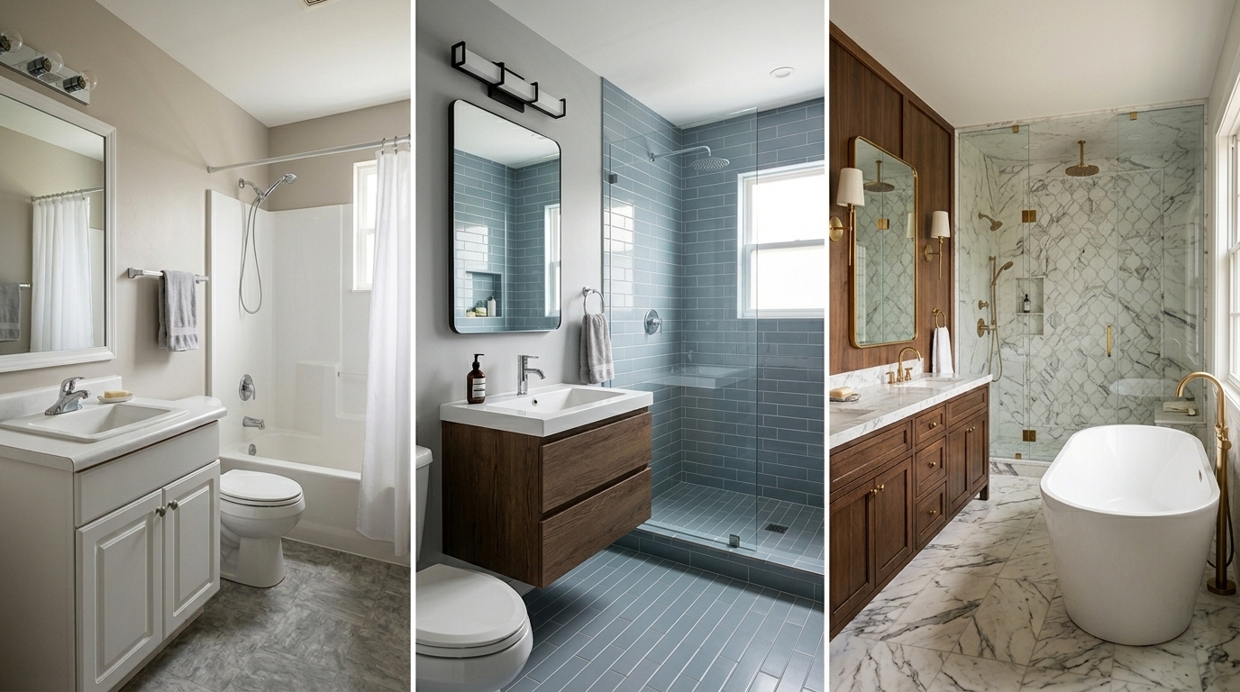 Bathroom renovation levels