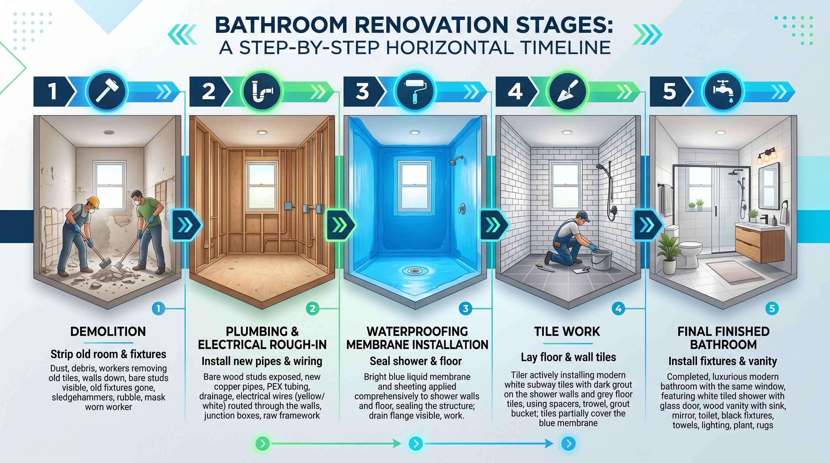 Bathroom renovation timeline