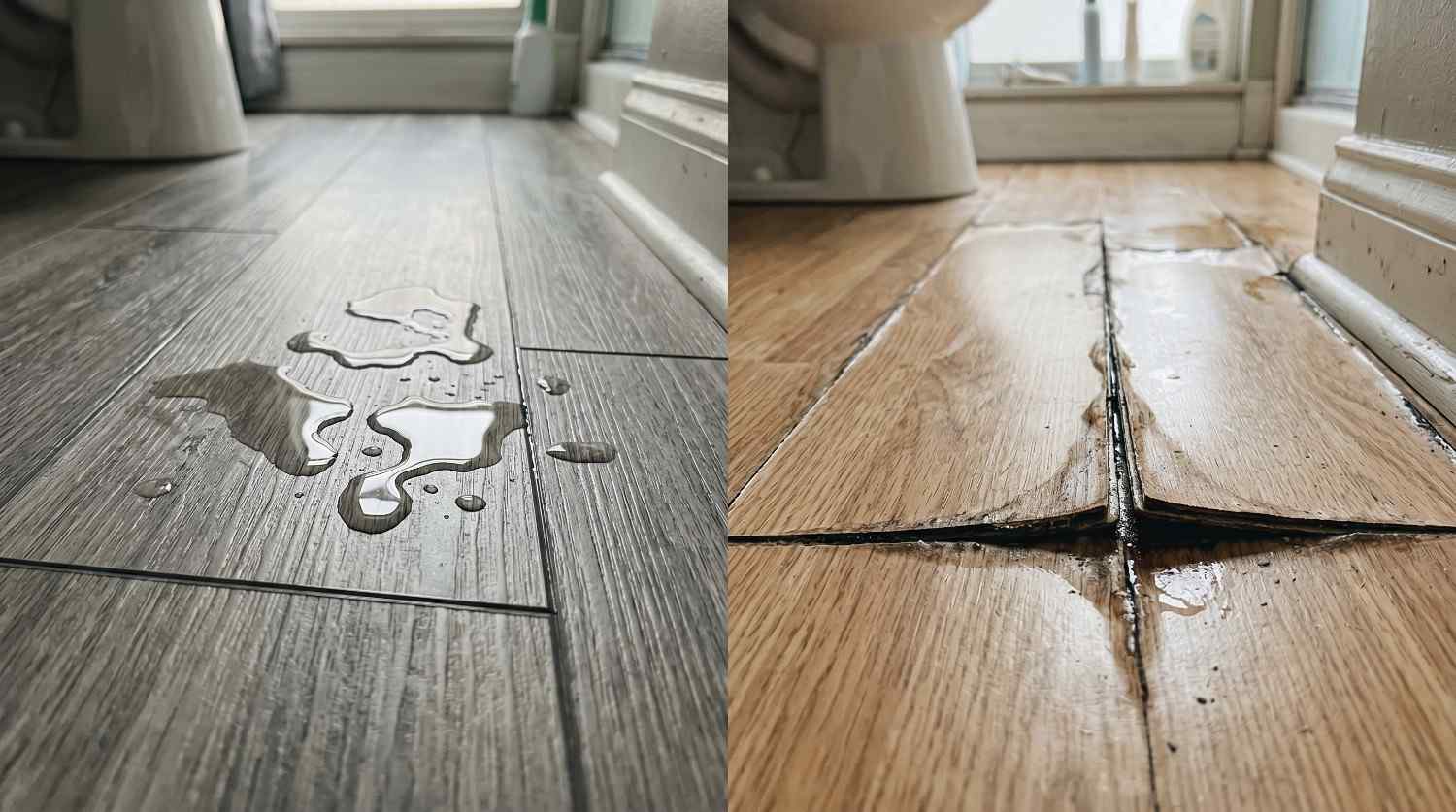 Water pooling vs laminate floor