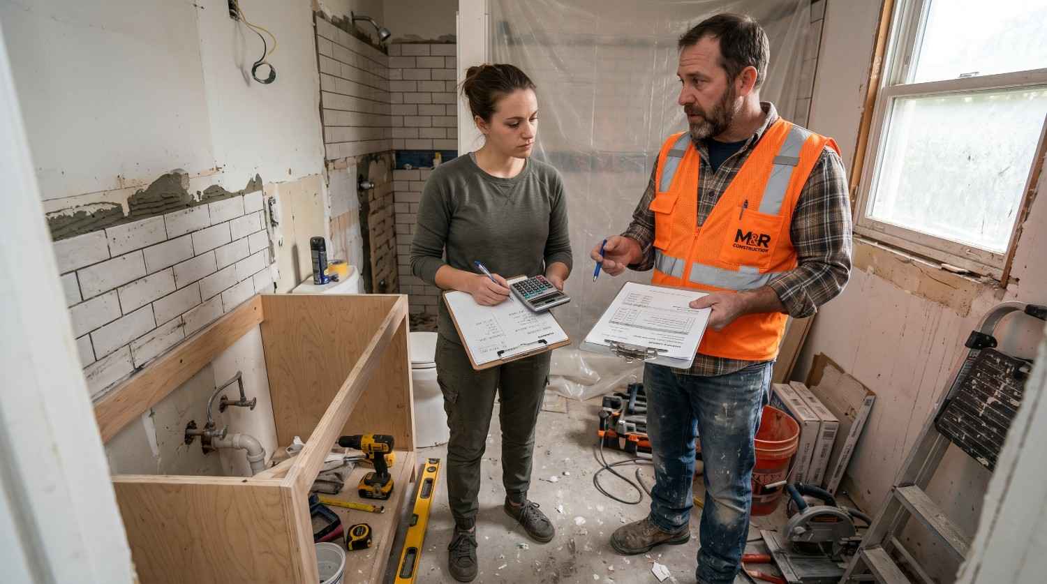 Mid renovation bathroom