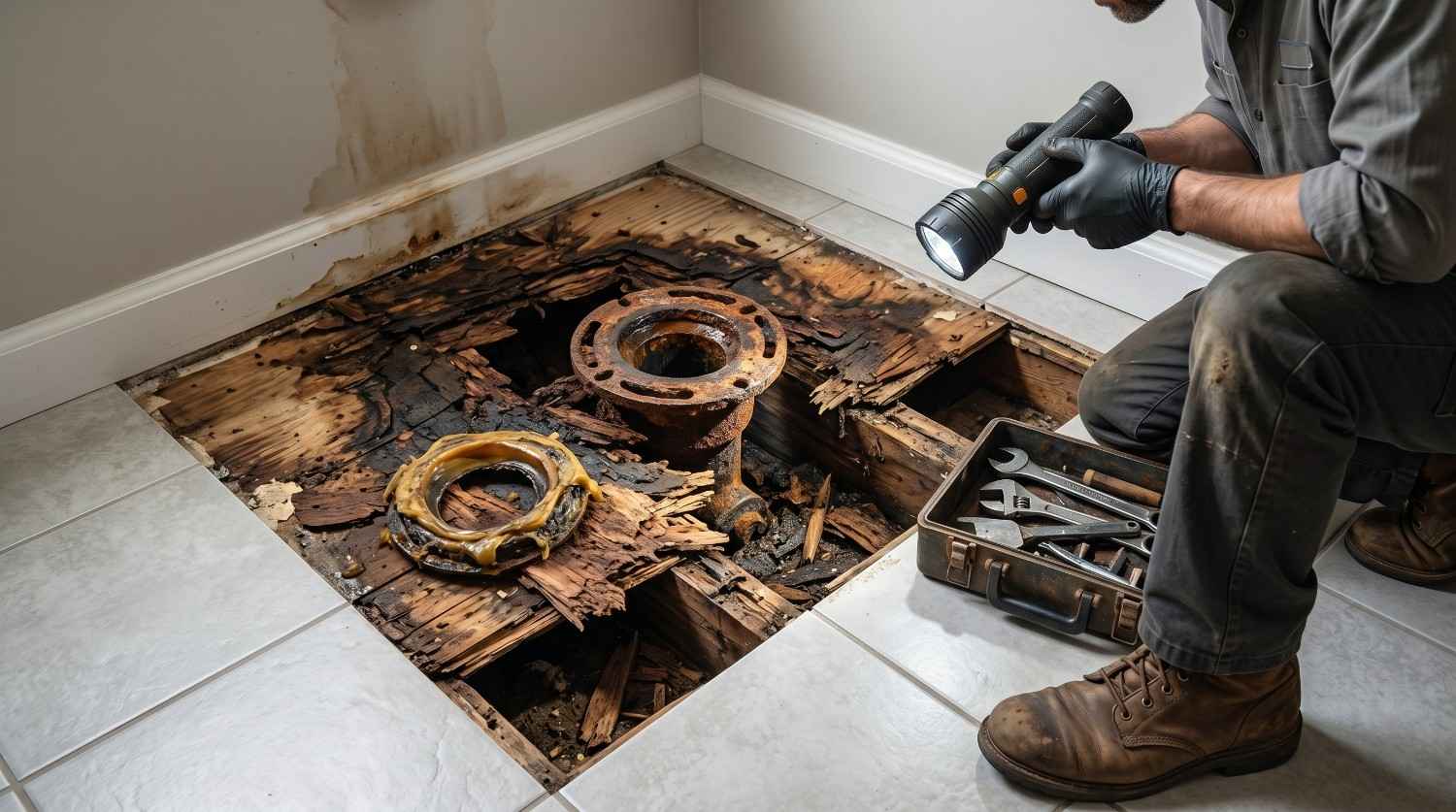 Contractor bathroom inspection