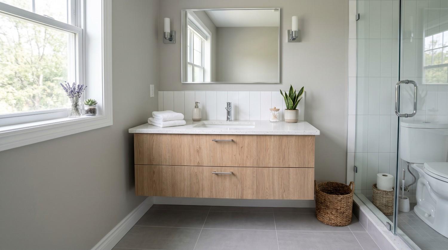 Mid-range bathroom remodel