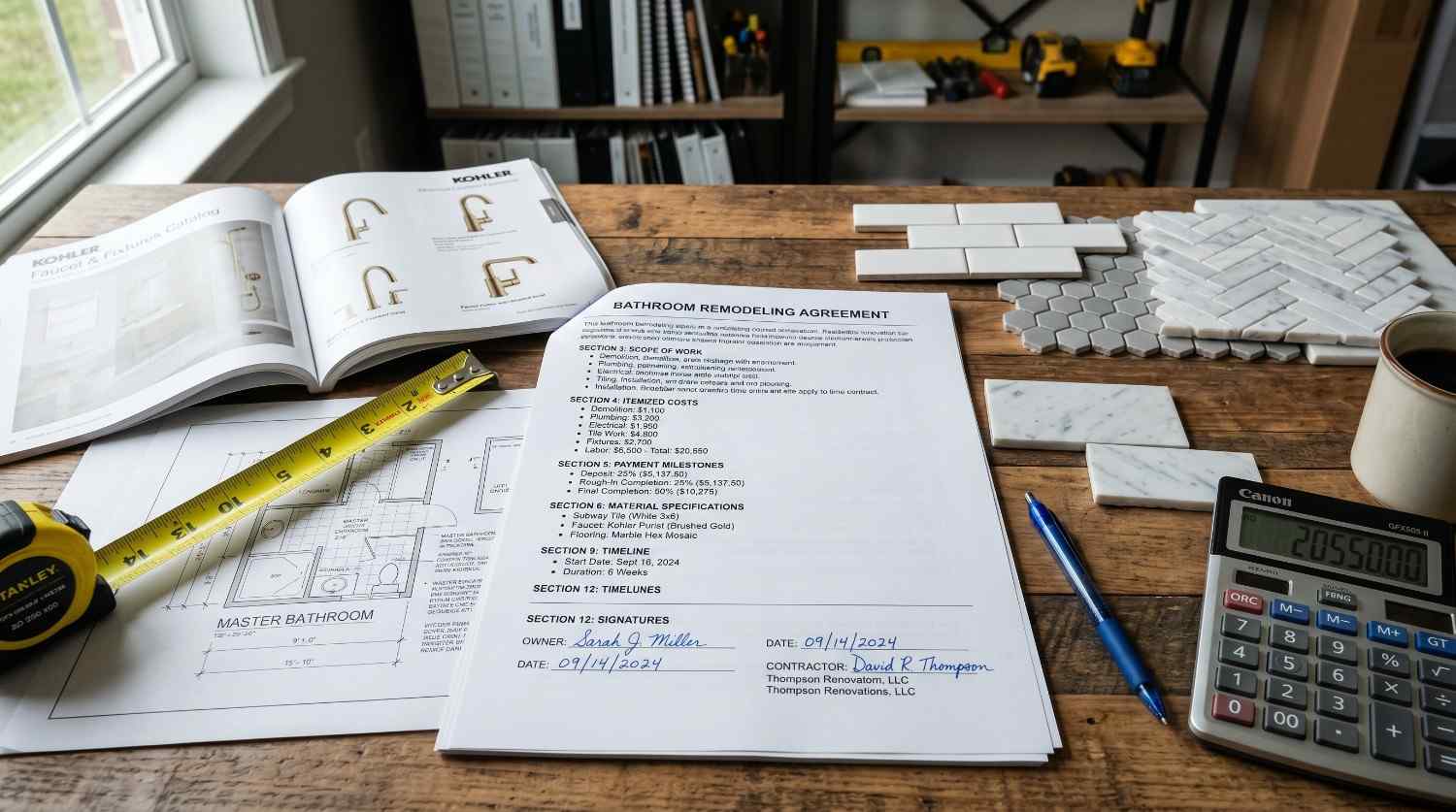 Bathroom remodelling contract