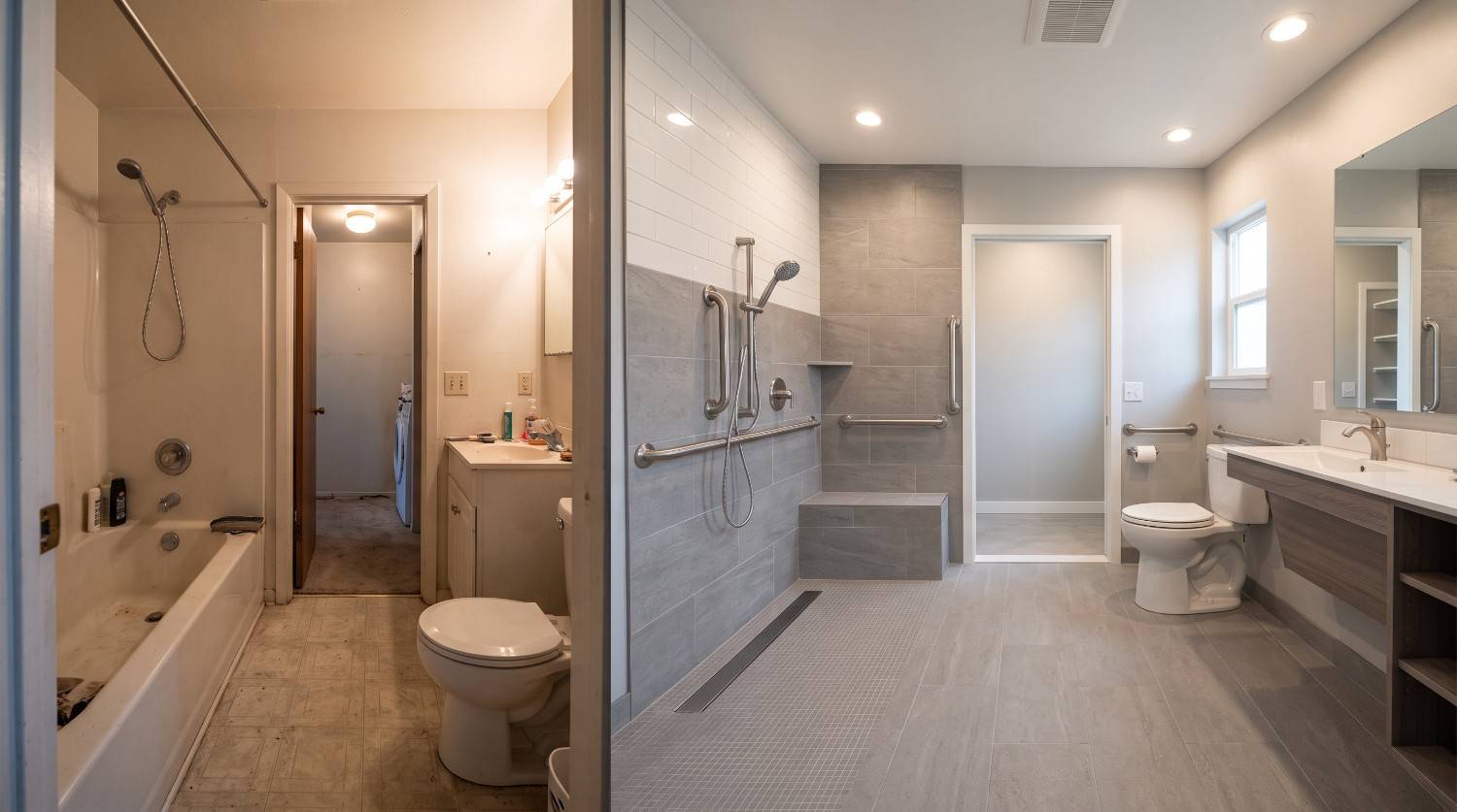 Accessible bathroom renovation