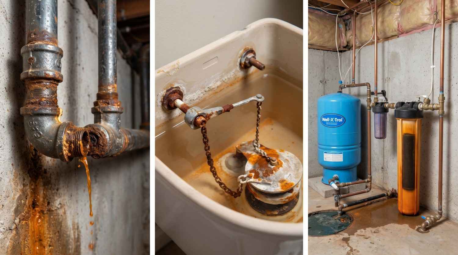 Causes of toilet rust staining