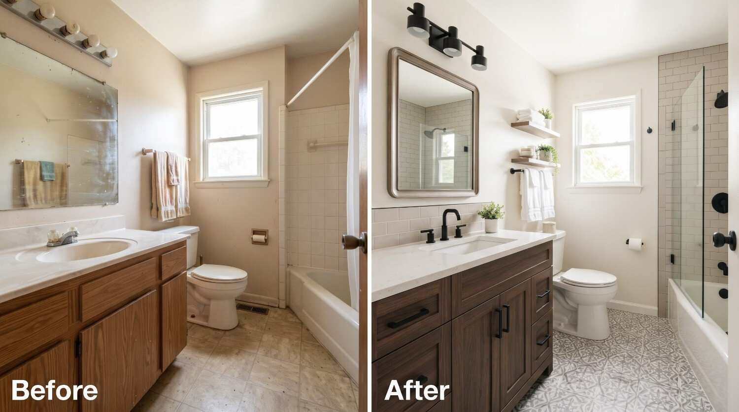 Bathroom cosmetic renovation