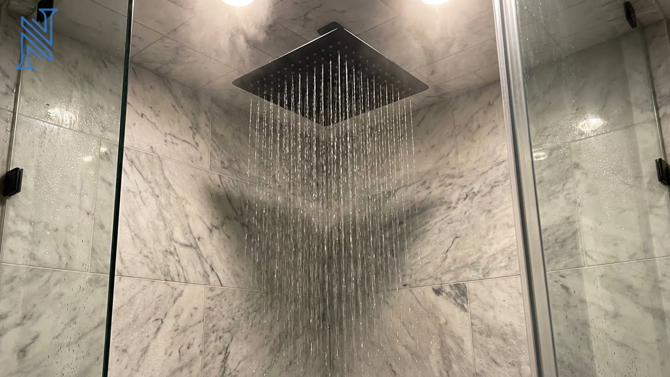 Ceiling-Mounted Rain Shower Design