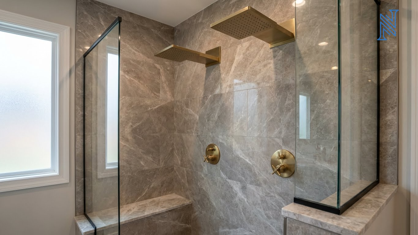 Modern Walk-In Shower Design