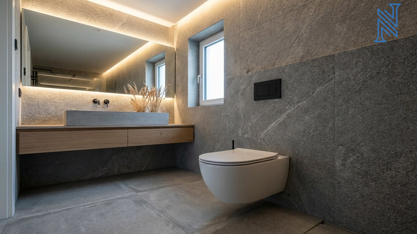 Hotel-Style Bathroom Toilet Interior Design