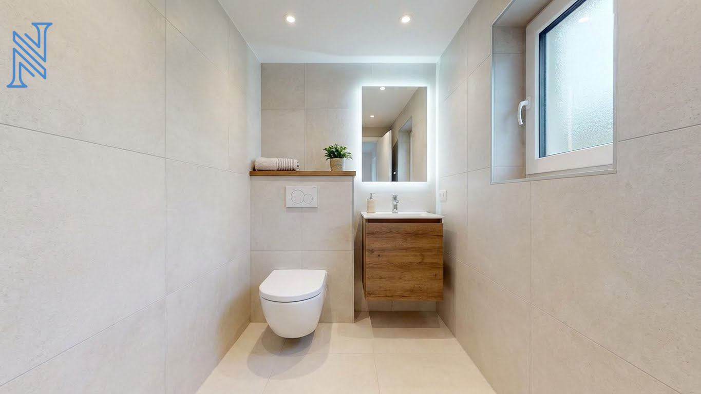Spa-Style Bathroom Toilet Interior Design