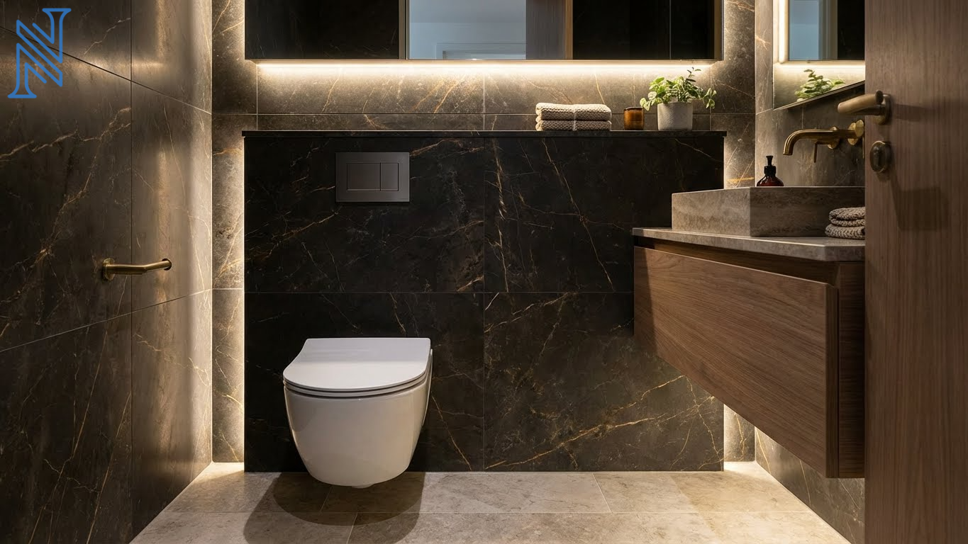 Wall-Hung Toilet Modern Bathroom Design