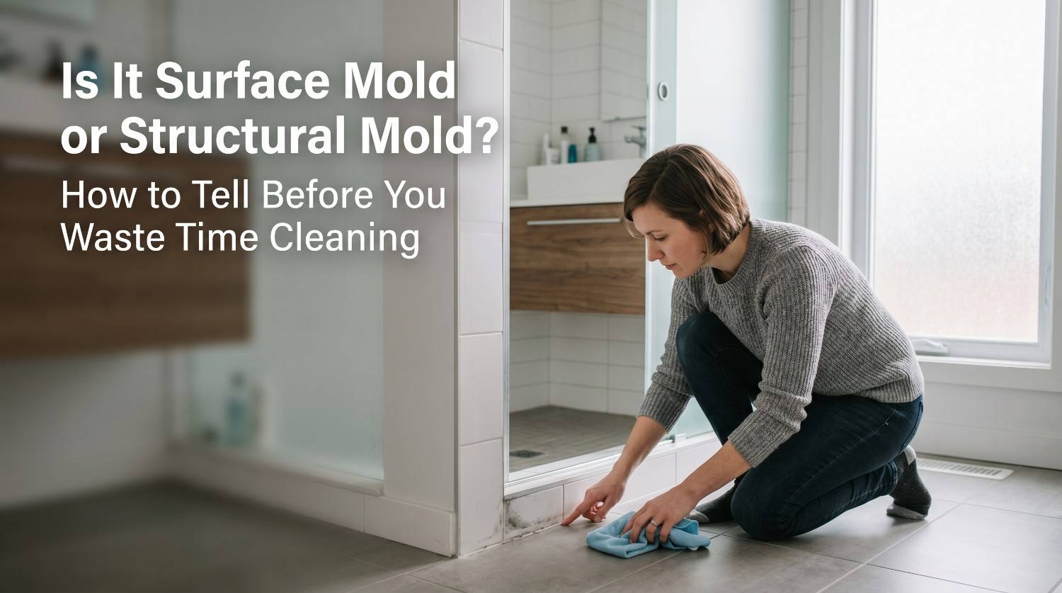 How to Tell If Bathroom Mold Is Surface Mold or Structural