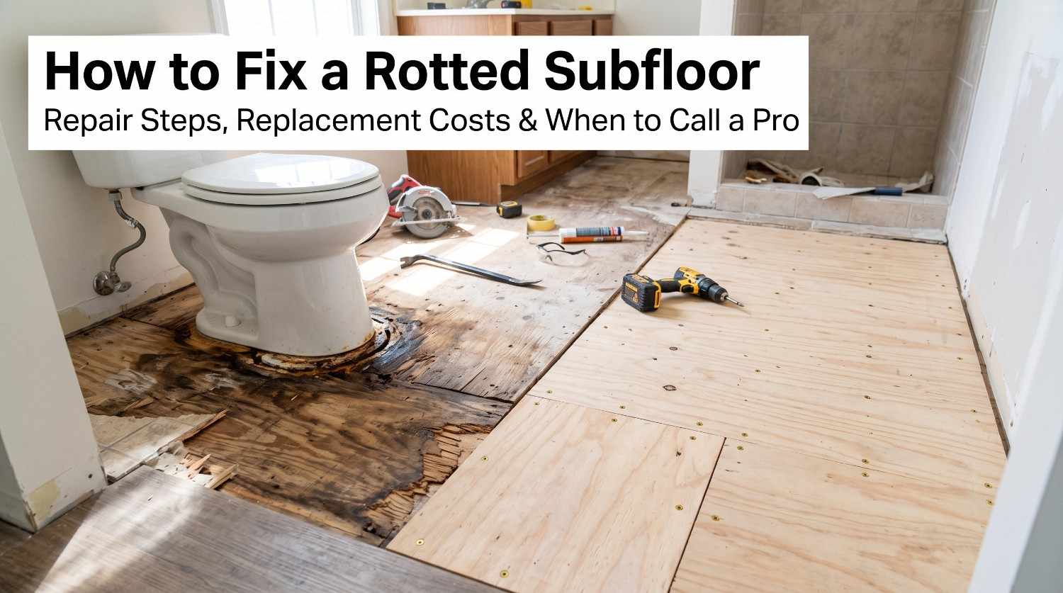 How to Fix a Rotted Subfloor: Repair Steps, Cost to Replace, and When to Call a Pro